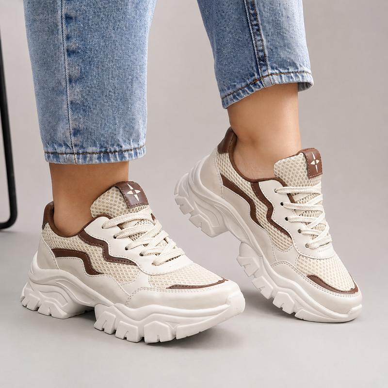 Tênis Feminino Casual Chunky Dia a Dia Elegante Moderno Fashion