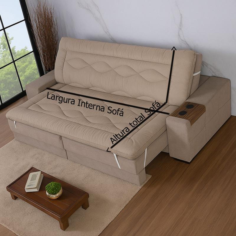 Pillow Top Premium Para Sofá Retrátil 2,00 x 1,80 varias cores