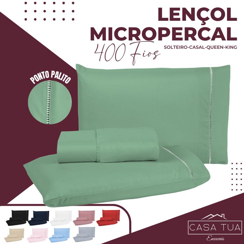 Kit Jogo de Lençol Cama Solteiro Casal Queen King 400 fios