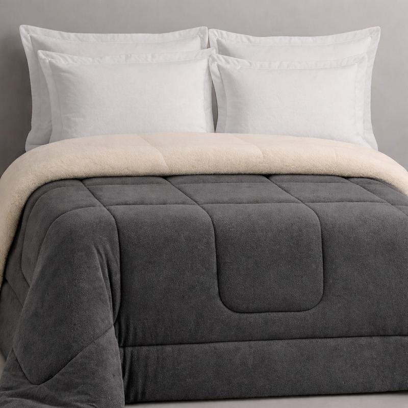 Coberdrom Casal Queen Dupla Face Sherpa Extra Macio e Aconchegante