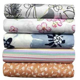 Kit 5 Lençois QUEEN Estampado Avulso Com Elastico