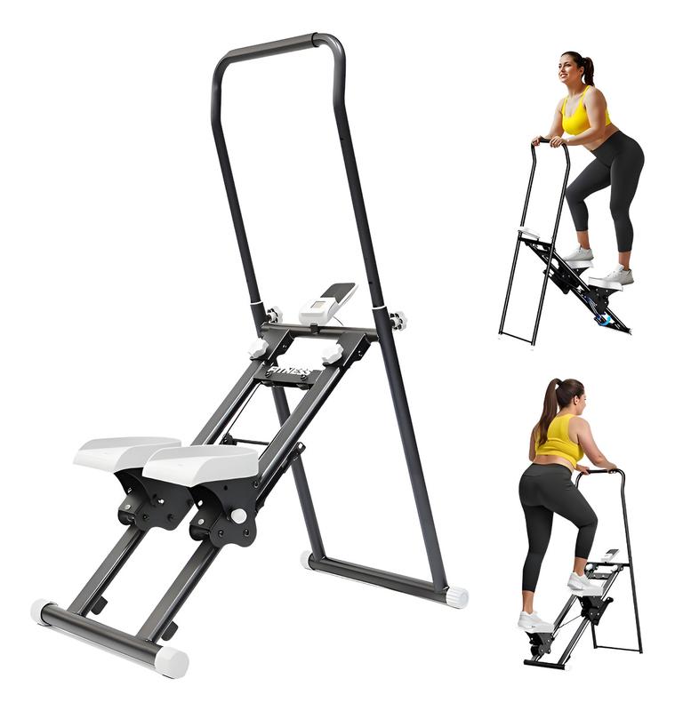 Máquina de Escalada Dobrável 130kg com Display LCD
