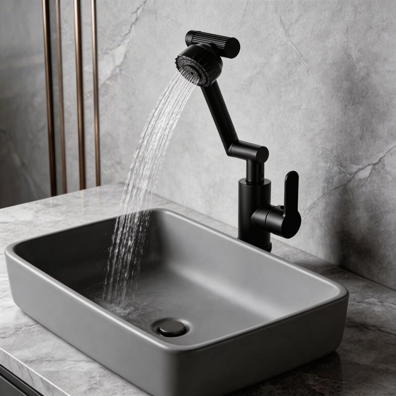 Torneira de Cozinha Articulada Econômica Cinza Gunmetal Monocomando