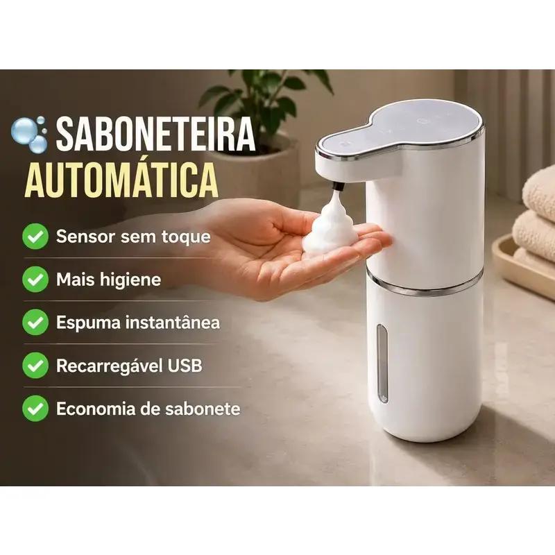 Saboneteira Dispenser Automático Sensor Infravermelho Para Sabonete