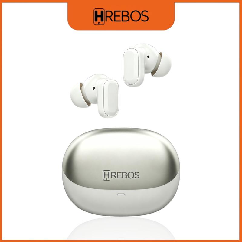 Hrebos Fone Bluetooth TWS ANC com Cancelamento Ativo de Ruído, Som